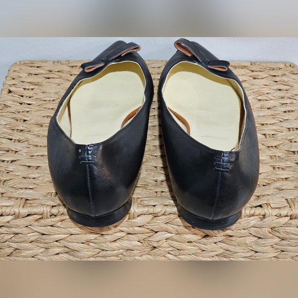 Sarah Flint Natalie Flats w Bow in Black Vachetta Size 10 (41) Made in Italy - Picture 4 of 16